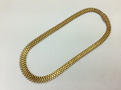 Lot 100 - A 9ct Gold Rolex Bracelet Style Fancy Link...