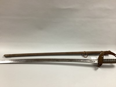 Lot 786 - Victorian British Army Sword with curved...