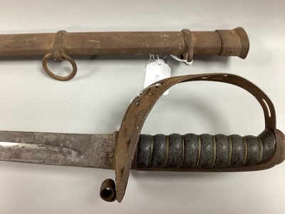 Lot 786 - Victorian British Army Sword with curved...