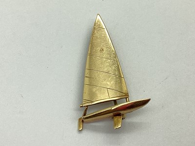Lot 140 - A Modernist Style Brooch as A Sailing Boat,...