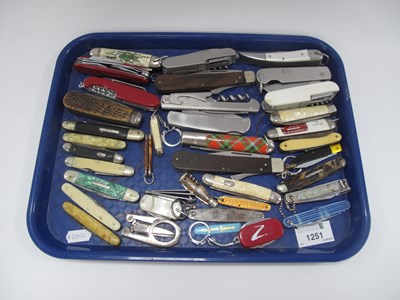 Lot 1251 - Pocket Knives, including horn backed, 1XL...