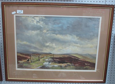 Lot 1411 - Peggy Davies (Sheffield Artist), 'Burbage Moor'...