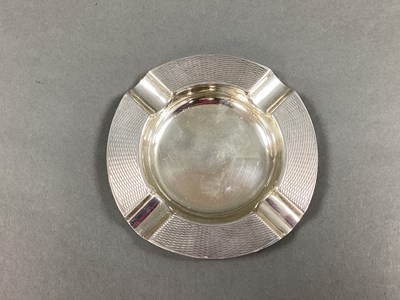 Lot 17 - A Hallmarked Silver Ashtray, HBros, Birmingham...