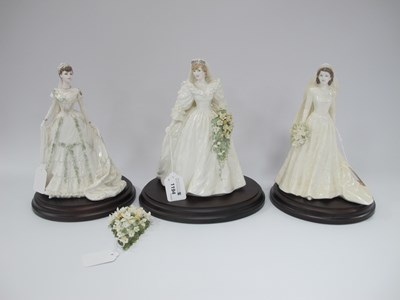 Lot 1194 - Coalport Royal Brides Figurines - The Queen,...