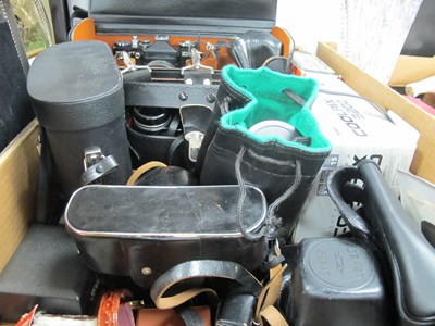 Lot 1008 - Cameras - Zenit-B and Zenit-EM. Dufay 1:4.5...