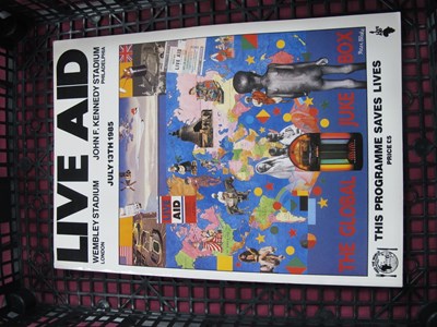 Lot 624 - Live Aid 1985 Programme Book, slight...