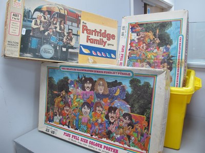 Lot 573 - Beatles Illustrated Lyrics Puzzles, three of,...