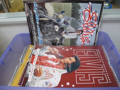 Lot 572 - Elvis Presley Calenders, approximately forty...