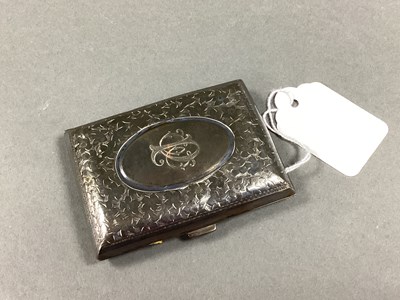 Lot 2 - A Hallmarked Silver Cigarette Case, Birmingham...