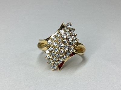 Lot 27 - QVC; A Modern 9ct Gold Multi-Stone Claw Set...