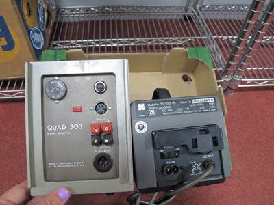 Lot 468 - Quad 303 Power Amplifier, with a Panasonic...