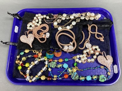 Lot 176 - NOUR London; Two Large Statement Heart Shape...