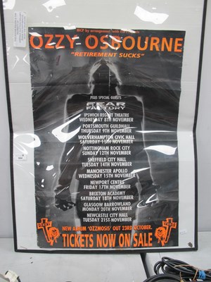 Lot 554 - Ozzy Osbourne - Retirement Sucks Tour Poster...