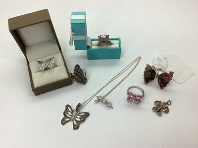 Lot 114 - A Collection of "925" and Other Butterfly...
