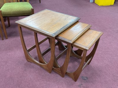 Lot 1474 - G Plan Nest of three Teak Coffee Tables, circa...