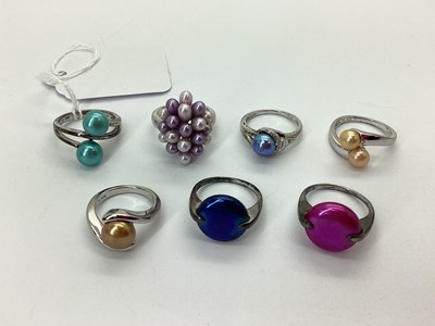 Lot 133 - A Collection of "925" and Other Colourful...