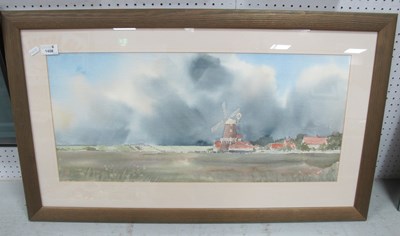 Lot 1408 - Peter Basham (Norfolk Artist) Cley Mill Next...