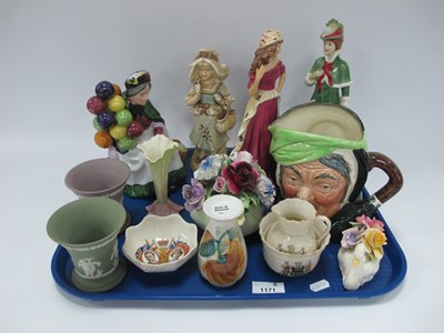 Lot 1171 - Wedgwood Pink and Green Jasper Vases,...