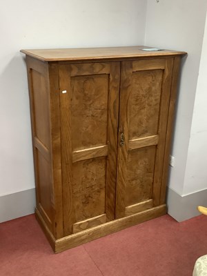 Lot 1497 - Oak Cloakrom Cupboard Circa 1980s, with twin...