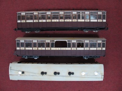 Lot 312 - Three Kit/Scratch Built 'G' Gauge Coaches,...