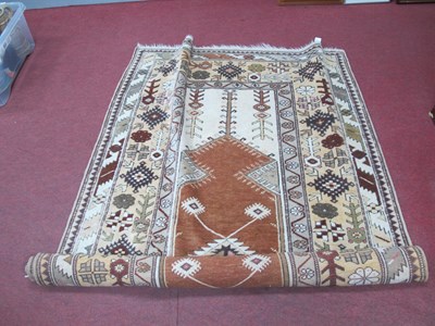 Lot 1388 - Milas of Turkey Pure Wool Tassled Rug, with...