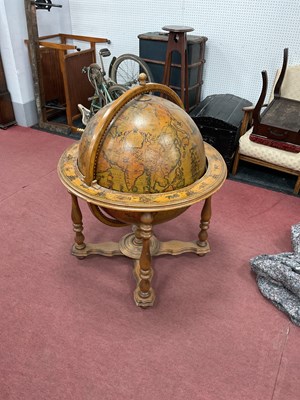 Lot 1424 - French Globe Bar Cabinet, circa Mid Century,...