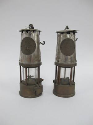 Lot 1336 - Miners Lamps - Eccles Projector Lamp and...