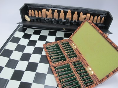 Lot 1323 - Israeli Brass Chess Set, circa mid XX Century,...