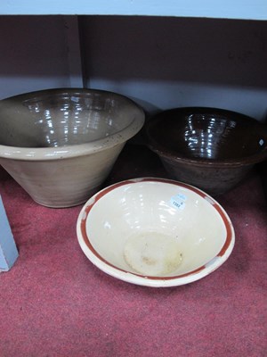 Lot 1382 - XIX Century Stoneware Mixing Bowl, 45.5cm...
