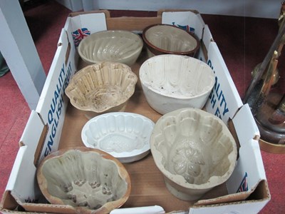 Lot 1380 - Stoneware & Pottery Jelly Moulds, circa 1900,...