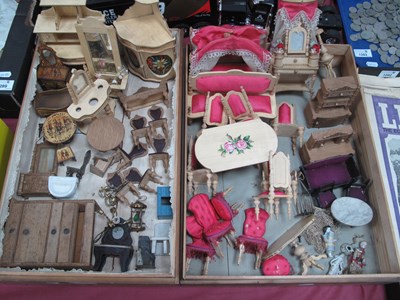 Lot 1287 - Vintage Dolls House Furniture, probably...