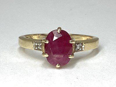 Lot 12 - A Modern Single Stone Ring, oval claw set,...