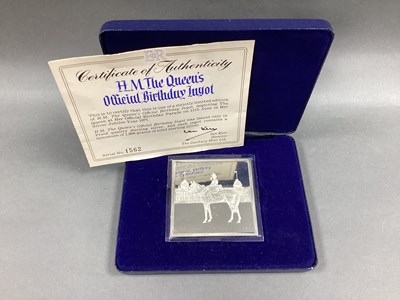 Lot 11 - Danbury Mint; A Hallmarked Silver 'H.M. The...