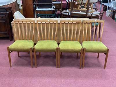 Lot 1472 - Set of Four Mid Century Teak Dining Chairs,...