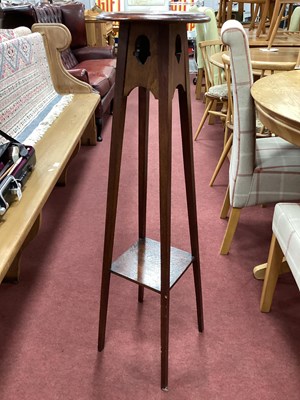 Lot 1494 - Early XX Century Oak Plant Stand, with...