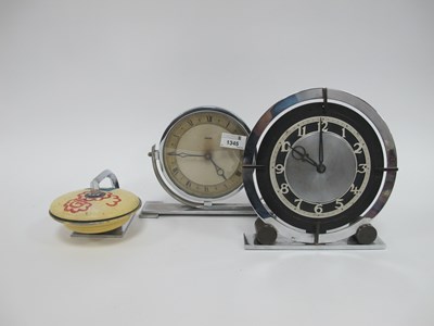 Lot 1345 - A 1930s Art Deco Chrome and Painted Hinged...