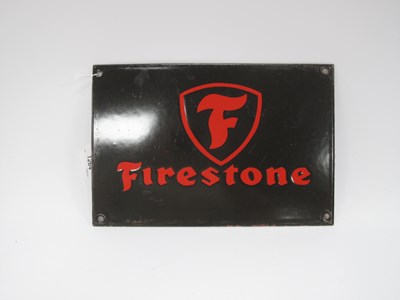 Lot 1350 - Firestone (Tyres) original vintage enamel sign,...