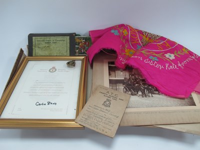 Lot 1327 - A 1916 Welsh Fusiliers Silk Sweetheart...