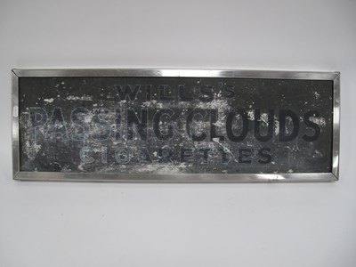 Lot 1281 - A Mid 1900s Chrome Framed Metal Advertising...