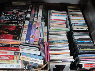 Lot 1037 - Music CDs, vhs tapes, varying subjects:- Five...