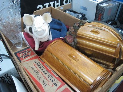 Lot 1009 - Barbola Dressing Mirror, pottery pig,...