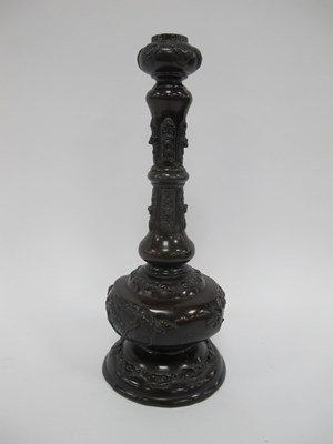 Lot 1346 - Oriental Bronzed Lacquered Incense Burner,...