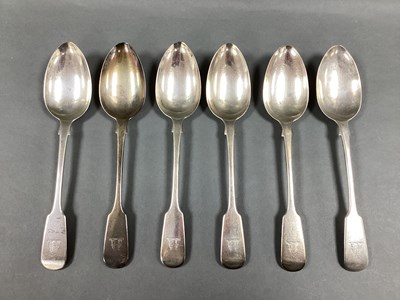 Lot 21 - A Set of Six XIX Century Hallmarked Silver...