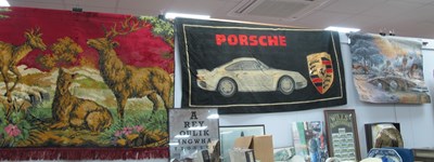 Lot 1003 - Wall Tapestry, probably Belgian, featuring...