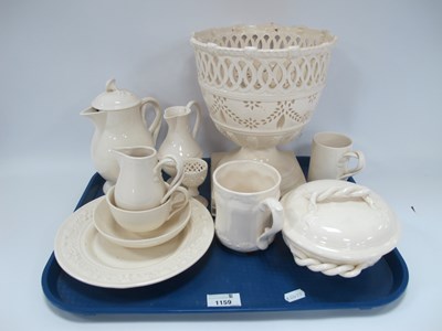 Lot 1159 - Royal Creamware Ceramics, including Regency...