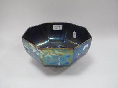 Lot 1227 - A Vintage Shelley Blue Lustre Octagonal Bowl...