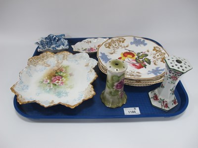 Lot 1186 - Royal Doulton Hand-Painted Plate with gilt...