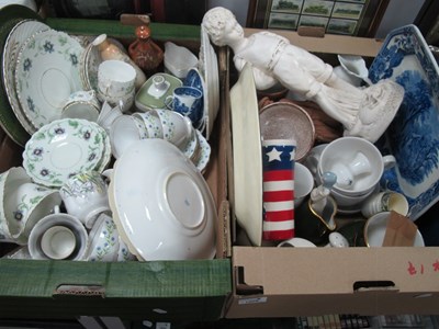 Lot 1006 - Royal Stafford, vase and XIX Century teaware,...