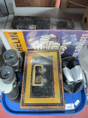 Lot 1373 - Two Cash Boxes, reproduction Shell & Michelin...