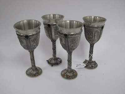 Lot 1273 - Royal Selangor Pewter Goblets, featuring...